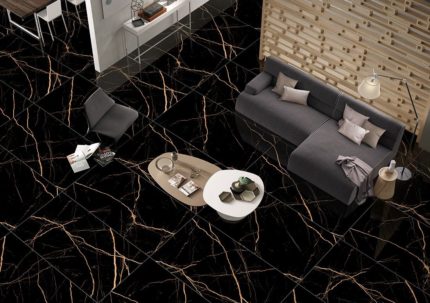 ATLANTIS BLACK 60X120 GOLD POLISHED