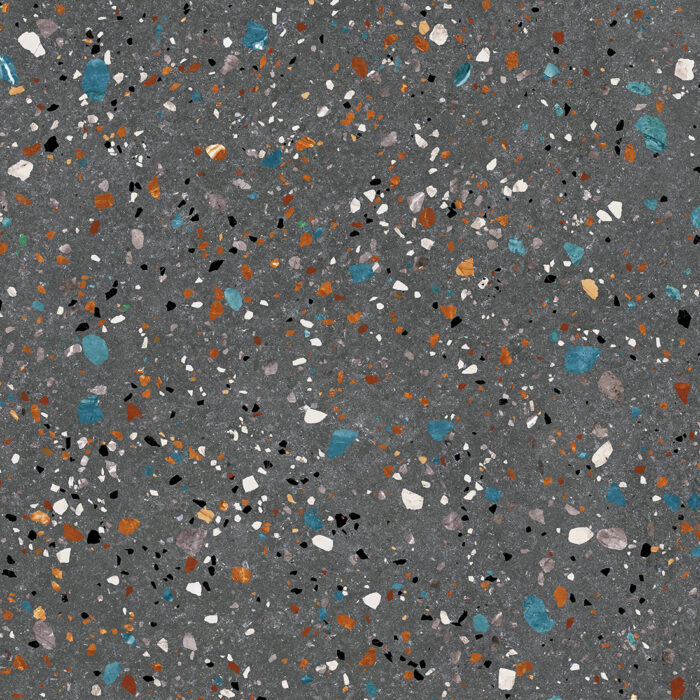 Terrazzo Gobi 60x60 Nero Matt - Image 2