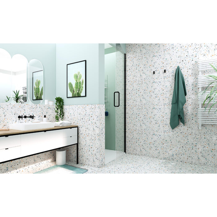 gobi_bianco_roomset_1 Terrazzo Gobi 60x60 Bianco Matt - Image 1