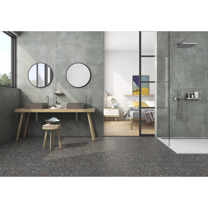 Terrazzo Gobi 60x60 Nero Matt - Image 1