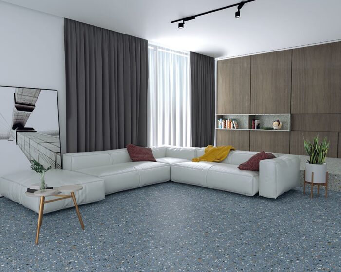 Terrazzo Gobi 60x60 Blue Matt - Image 2
