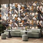 BURNT CHARCOAL GLASS TILE 60X120 CM