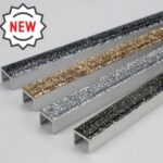 Glitter Tile Edge Trim 10mm  SILVER + GOLD