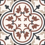 CLASSIC CUBE PATTERN 20X20 BROWN MATT