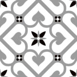 ODYSSEY PATTERN 20X20 BLACK MATT