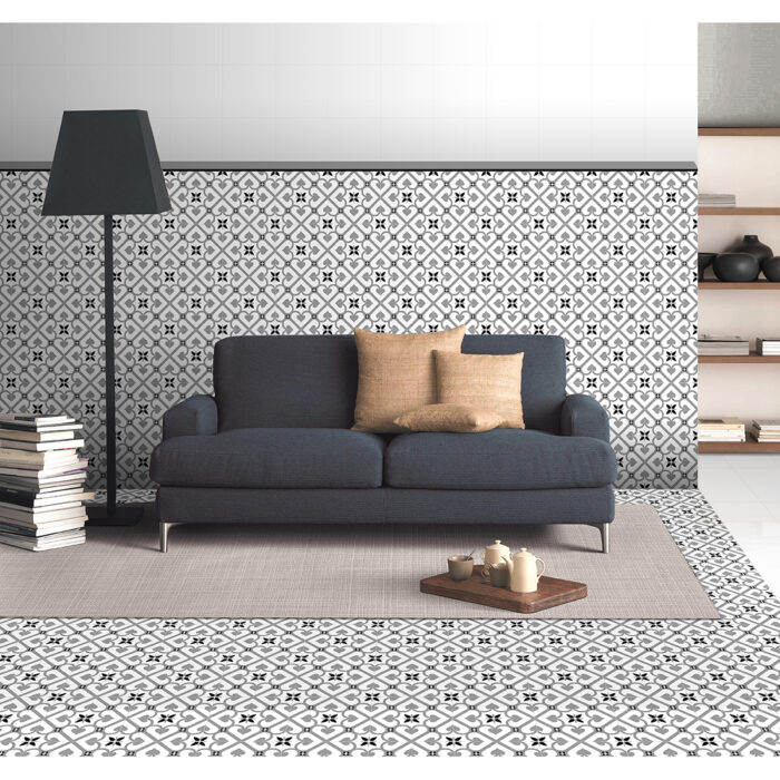 ODYSSEY PATTERN 20X20 BLACK MATT - Image 2