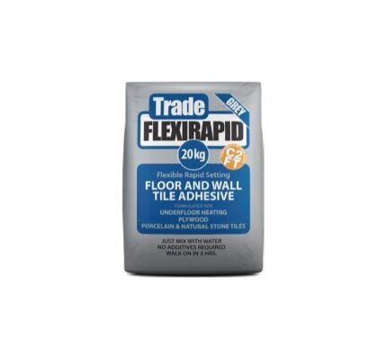 Tilemaster Trade Flexi Rapid Set Grey Tile Adhesive 20Kg
