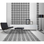 VINTAGE CUBE PATTERN 20X20 BLACK MATT - Image 2