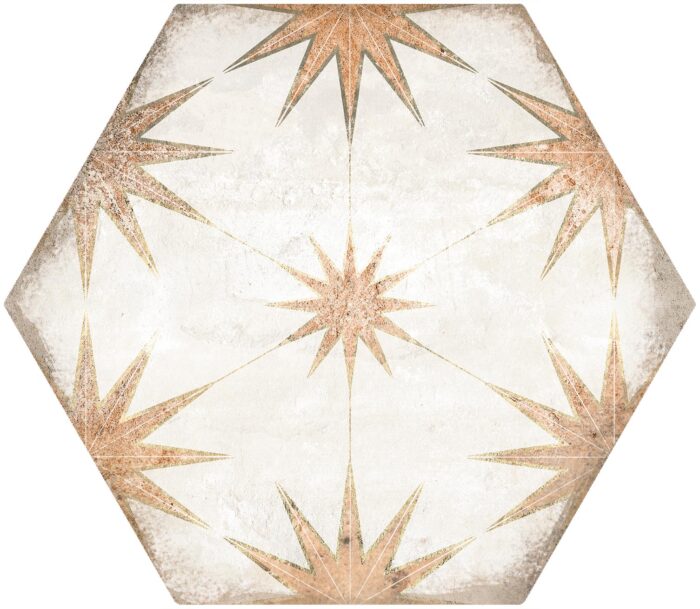 Antique-Hex-Cotto-Decor Cotto Dec Internal 9mm Matt Available Sizes: 190x220 - Image 1
