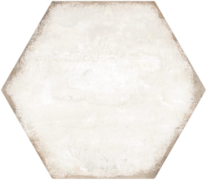 Antique-Hex-White White Internal 9mm Matt Available Sizes: 190x220 - Image 1